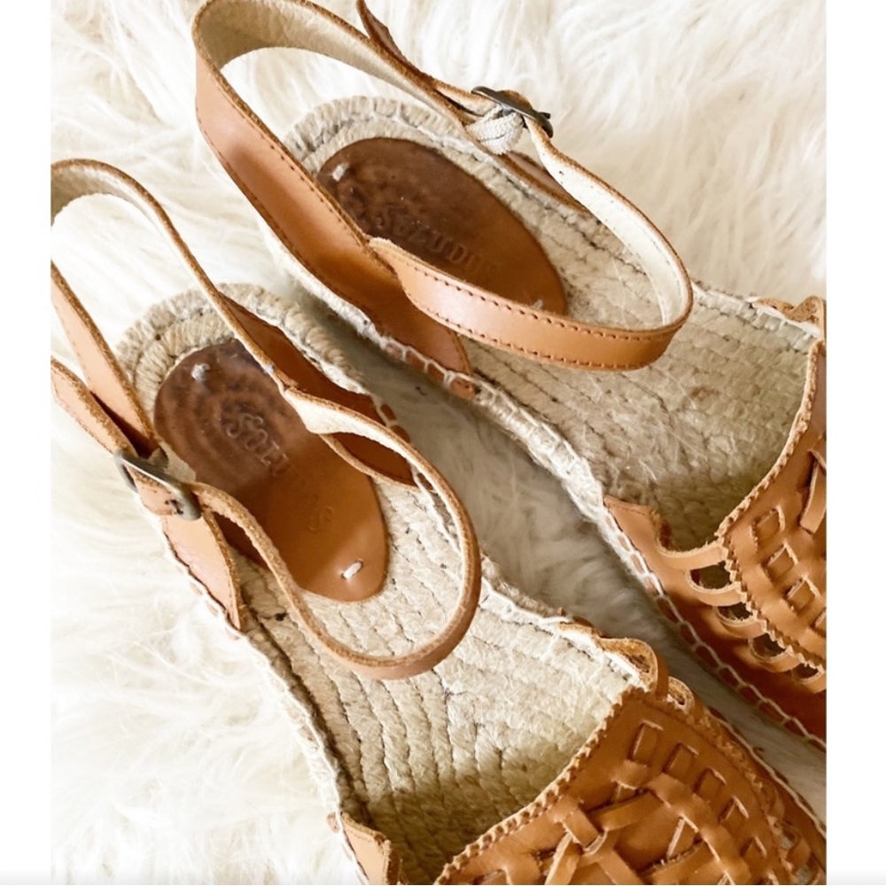 Soludos Brown Huarache Espadrille Sandals - Picture 3 of 7
